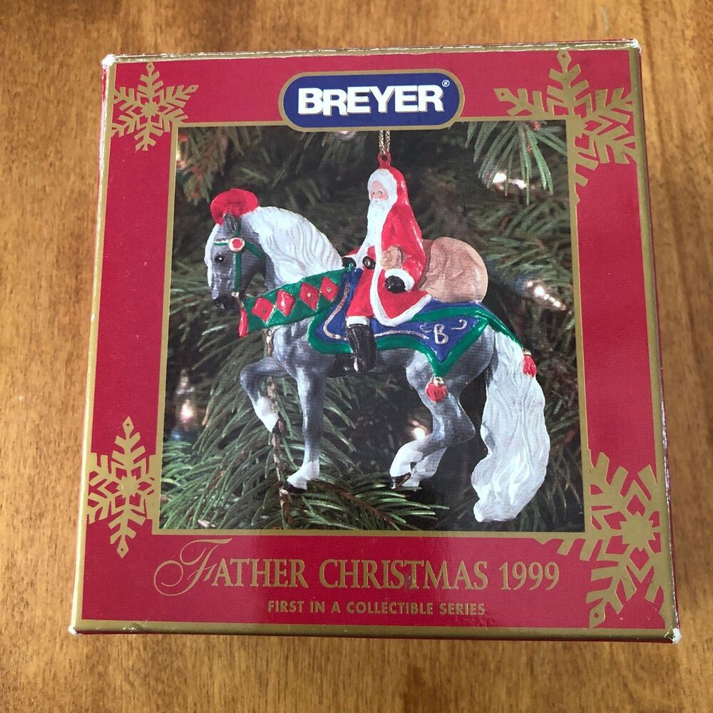 Breyer Father Christmas 1999 Ornament No. 700799 Holiday Horse Box